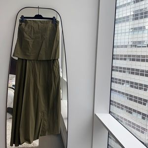 HACHE beautiful army green dress size 42 IT/M